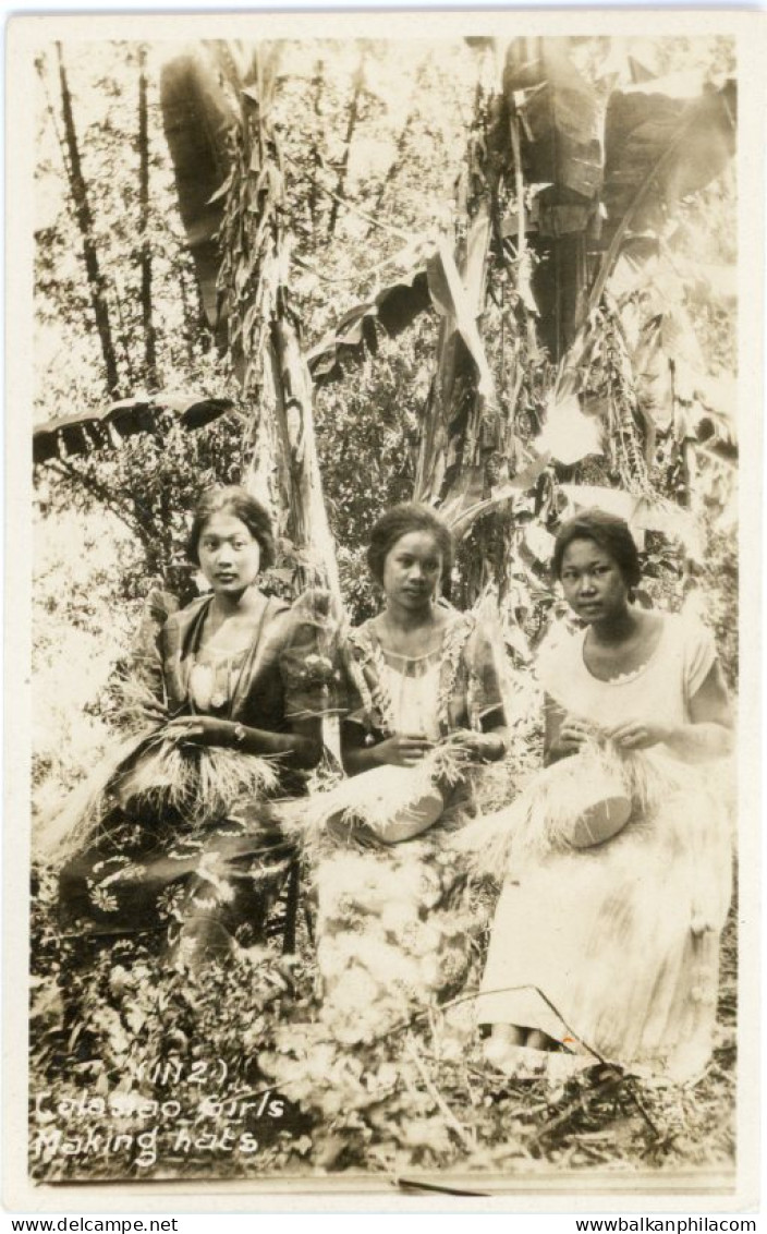 Philippines Calasiao Girls Making Hats