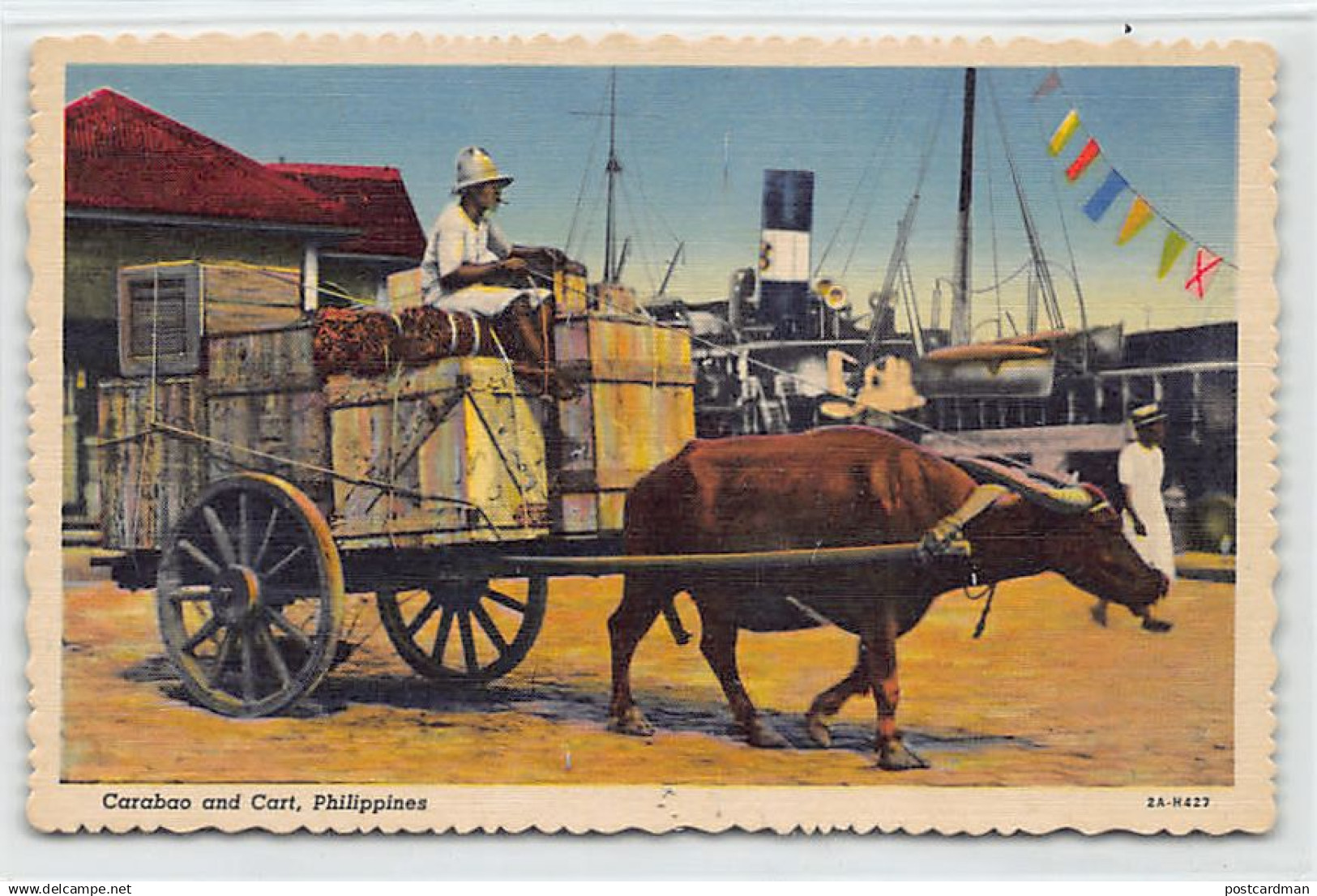 Philippines - Carabao and cart - Ed. Philippines Educational Co.