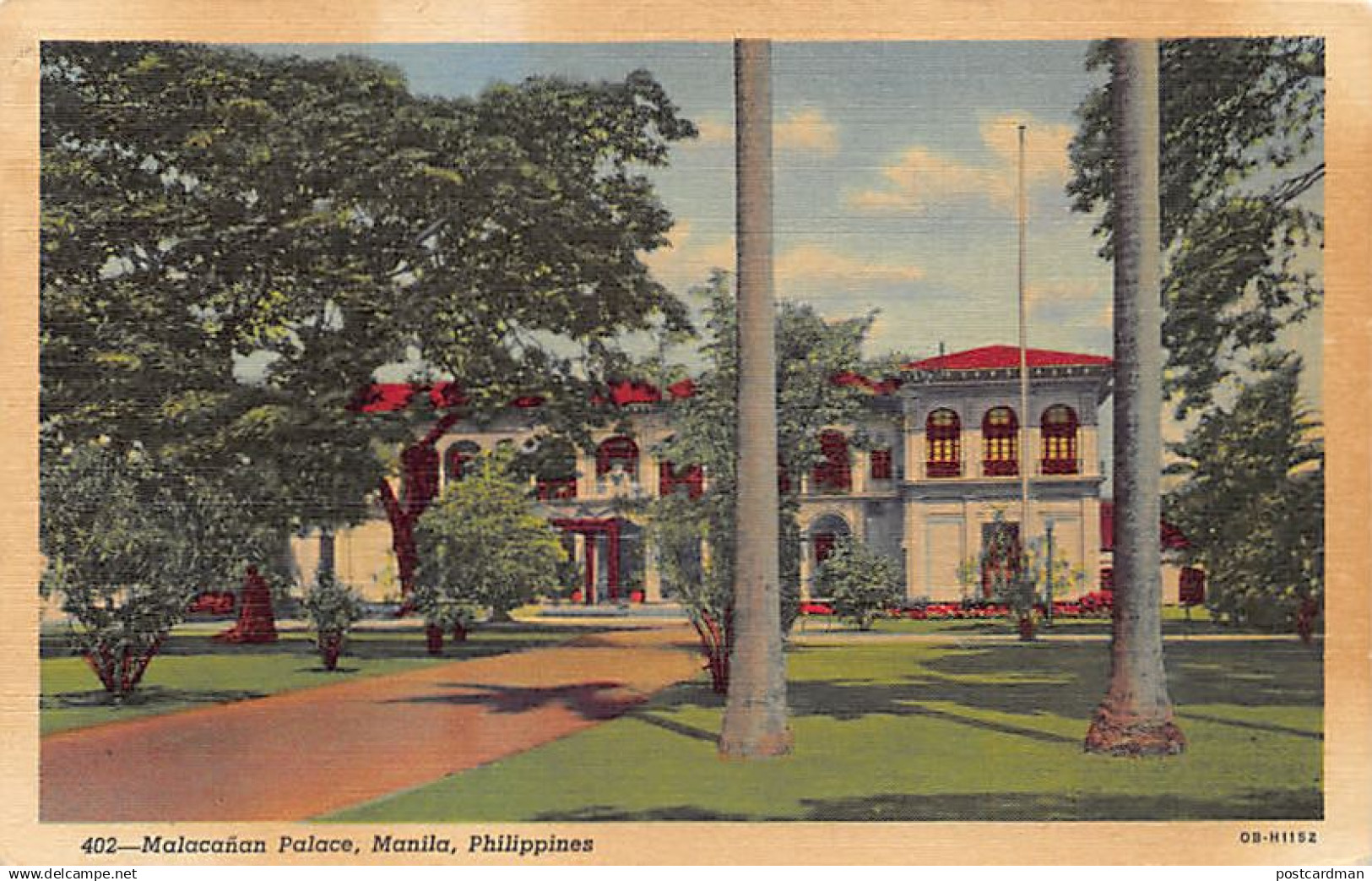 Philippines - MANILA - Malacanan Palace - SEE SCANS FOR CONDITION - Ed. Philippines Educational Co. 402