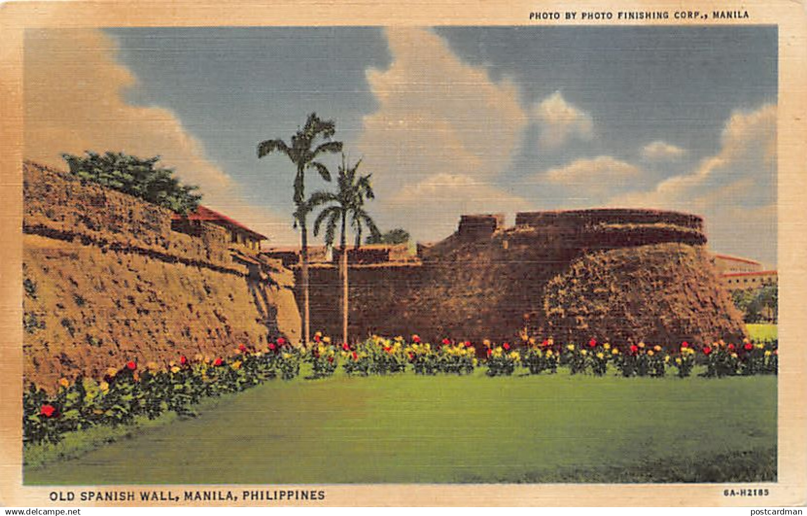 Philippines - MANILA - Old Spanish Wall - SEE SCANS FOR CONDITION - Ed. Philippines Educational Co.
