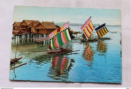 Cpm 1974, Zamboanga, fishing village, Philippines