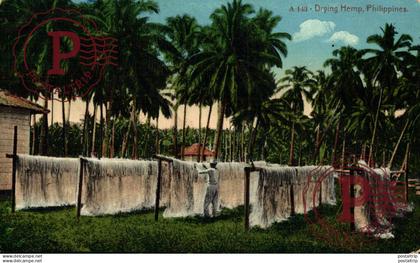 FILIPINAS. PHILIPPINES. DRYING HEMP
