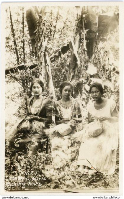Philippines Calasiao Girls Making Hats