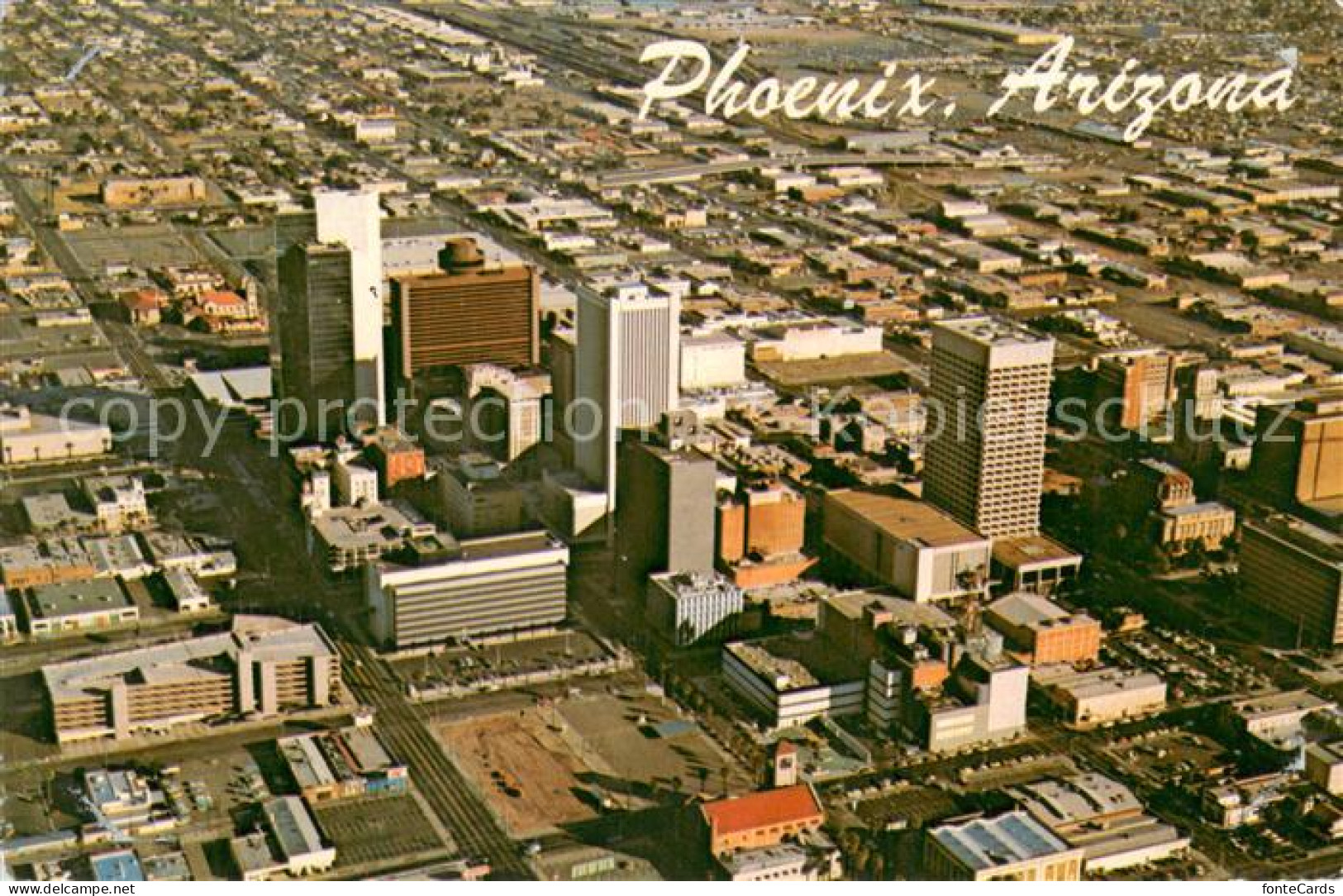Phoenix Arizona Downtown Phoenix Air view