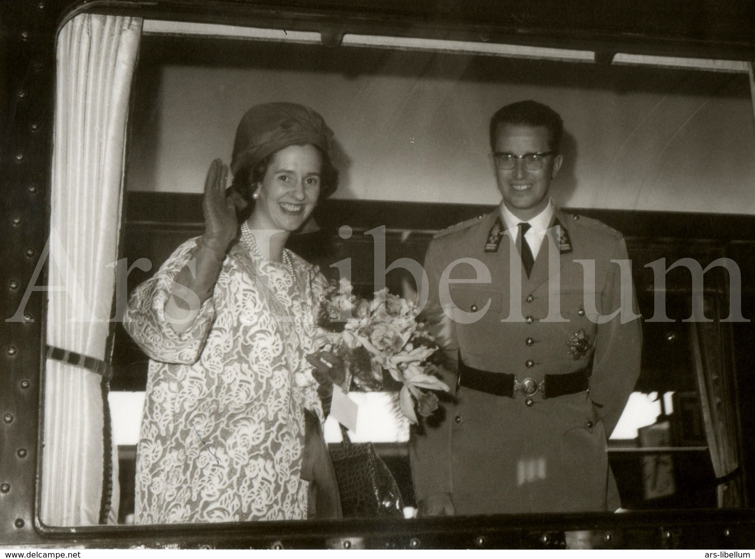 Photo card / ROYALTY / Belgique / België / roi Baudouin / reine Fabiola / Tournai / 1963 / Doornik