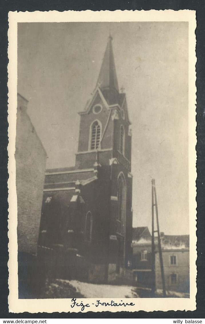 +++ Photo Carte - Foto kaart - FIZE FONTAINE - Villers le Bouillet - Eglise  //