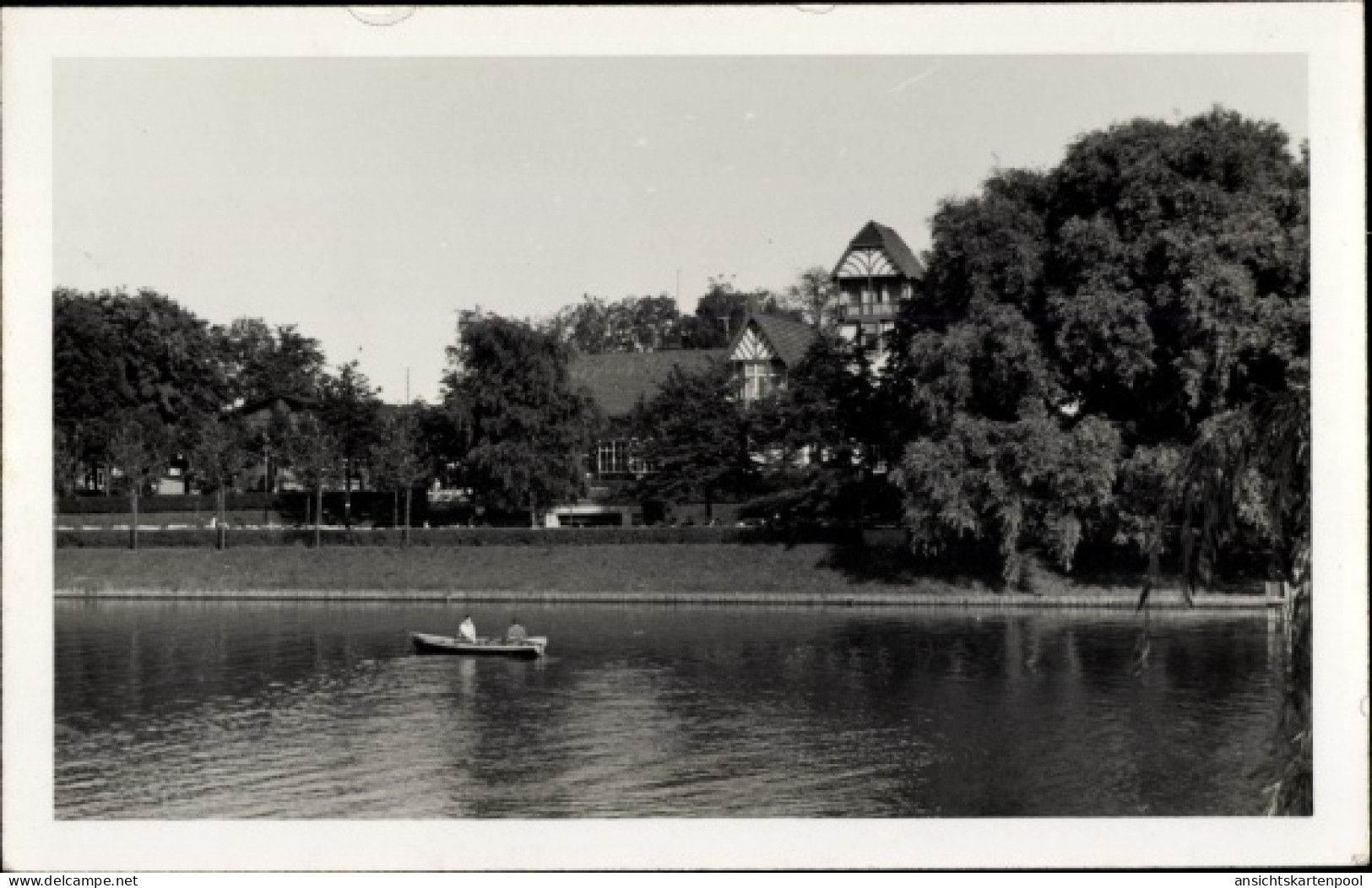 Photo CPA Berlin Lichtenberg Hohenschönhausen, Terrassen und Strandbad am Orankesee, Gaststätte