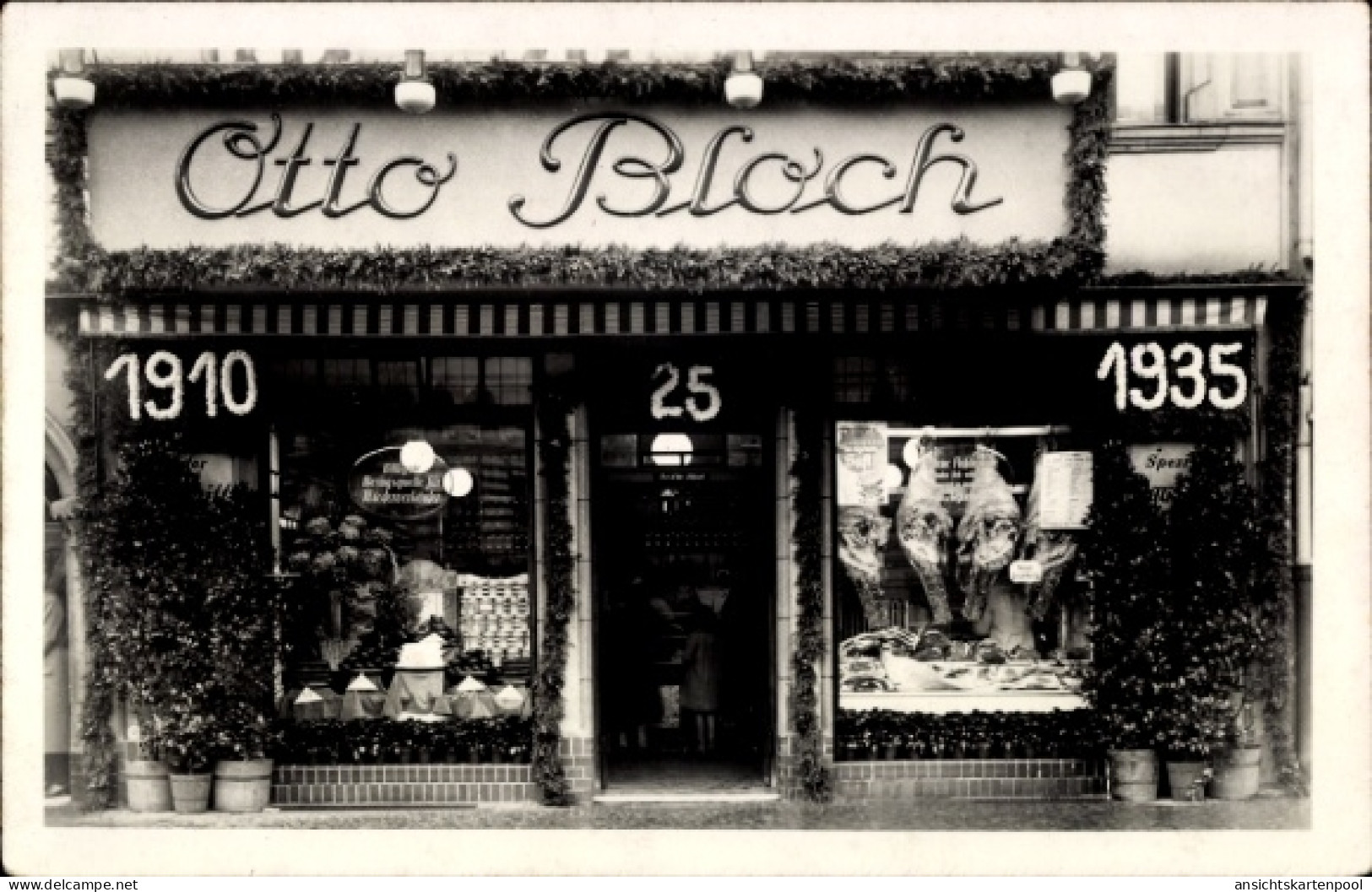 Photo CPA Berlin Prenzlauer Berg, Otto Bloch Fleischerei, Prenzlauer Allee 52