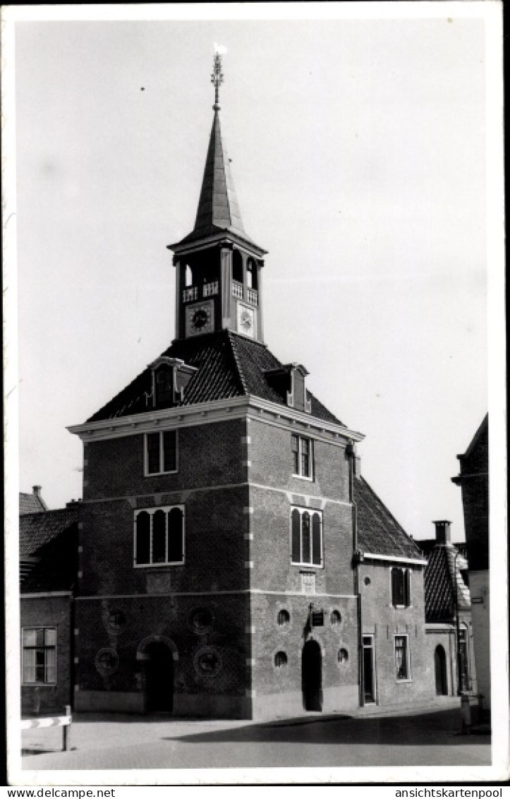 Photo CPA Makkum Friesland, Waaggebouw, Waage