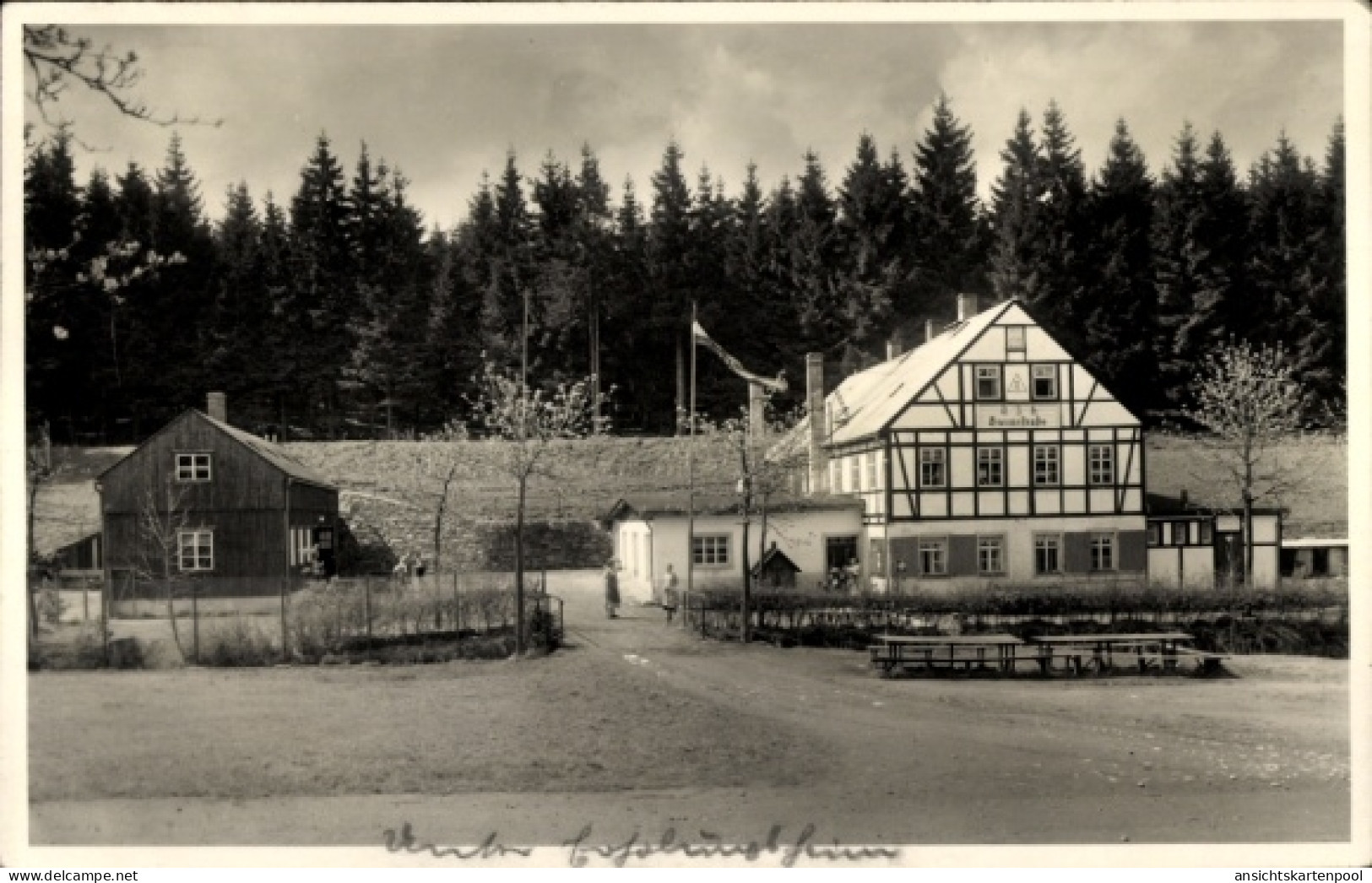 Photo CPA Neudorf Sehmatal im Erzgebirge, Jugendherberge
