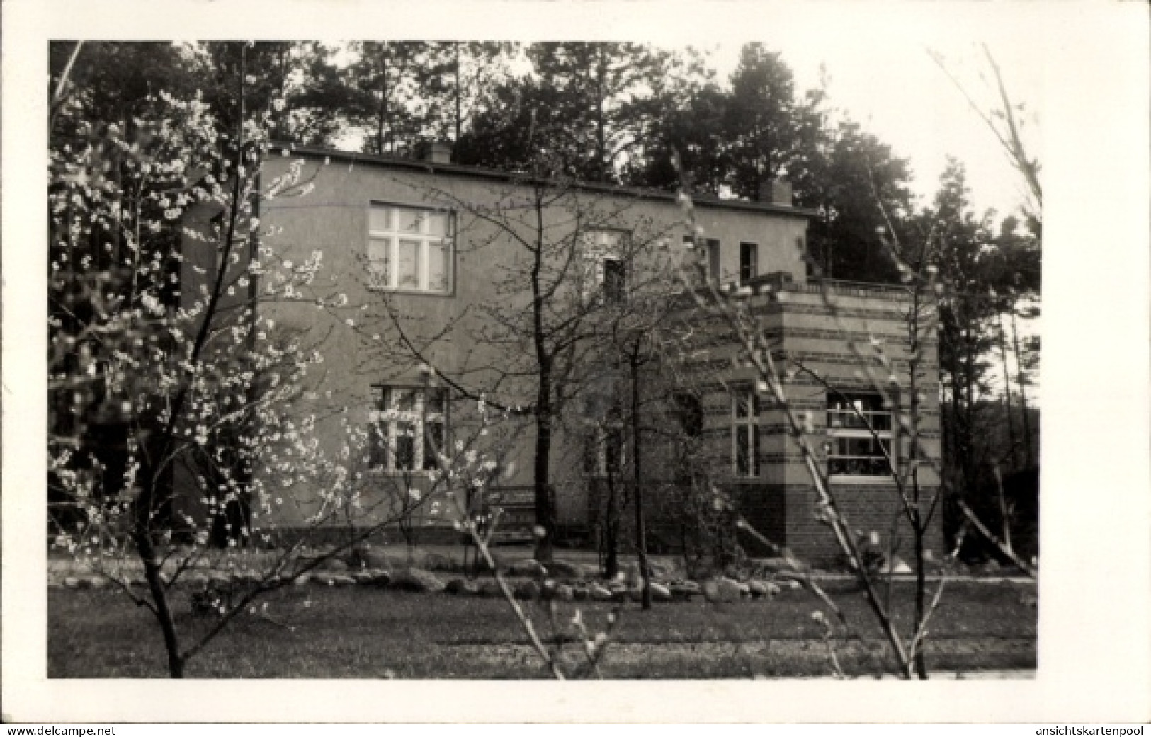 Photo CPA Petershagen Eggersdorf Brandenburg, Wohnhaus, Garten