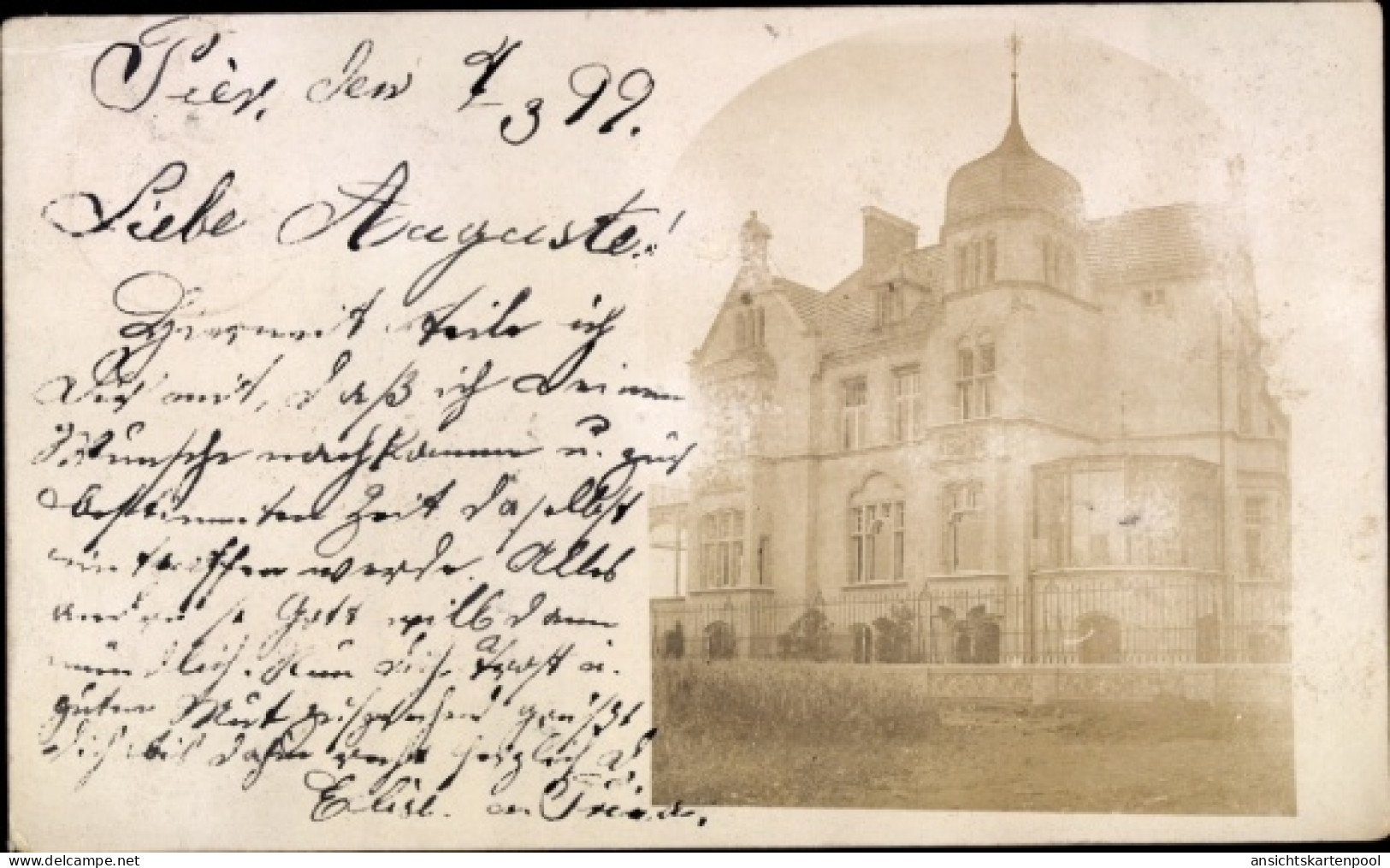 Photo CPA Pier Inden im Rheinland, Villa