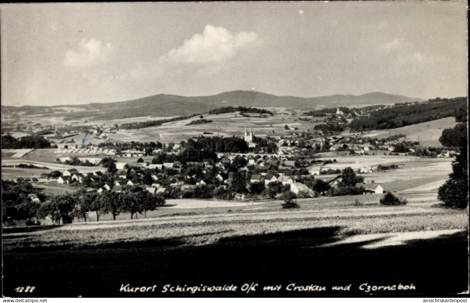 Photo CPA Schirgiswalde, Panorama, Crostau, Czorneboh