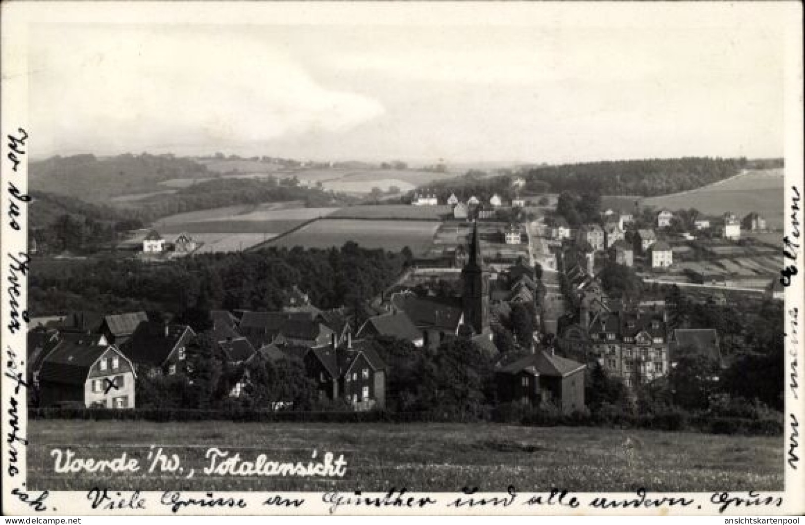 Photo CPA Voerde Ennepetal, Totalansicht
