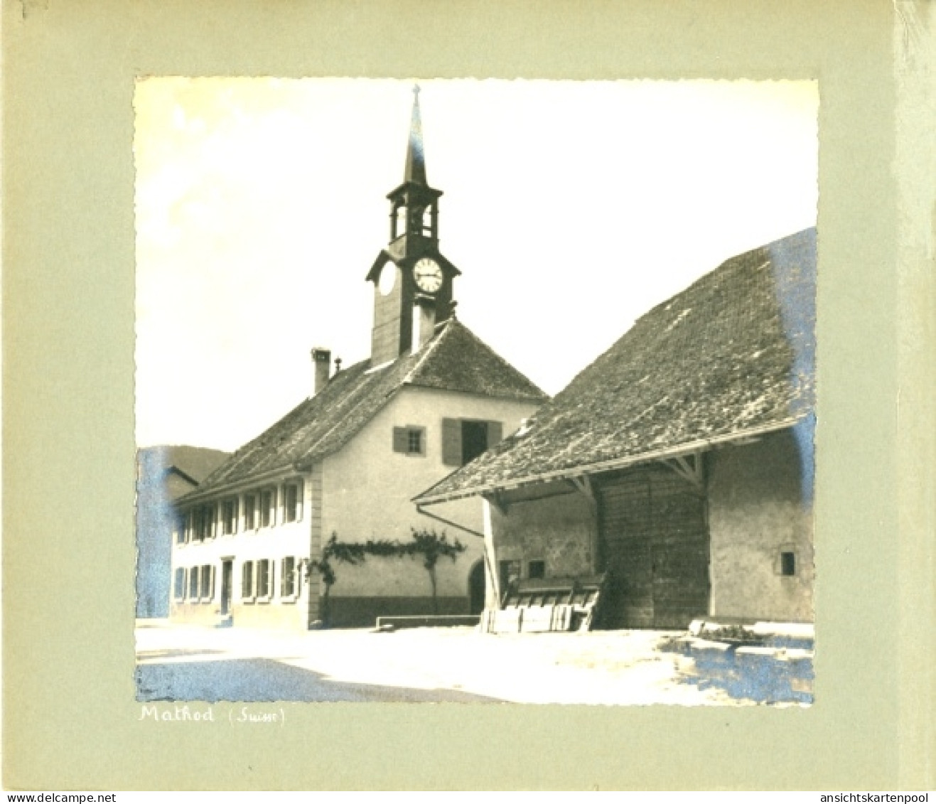 Photo Mathod Kanton Waadt, Haus, Turm, Uhr