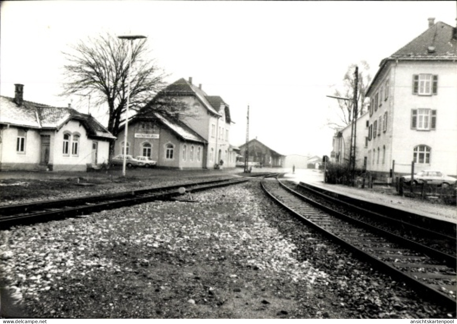 Photo Meckenbeuren in Oberschwaben Württemberg, Straße, Gleise