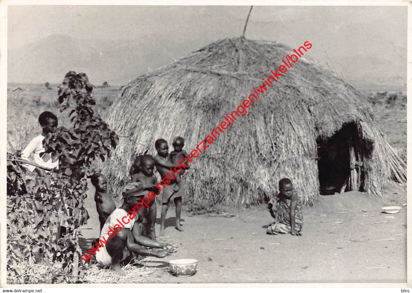 Photo originale d'un village - Congo Belge Belgisch Kongo
