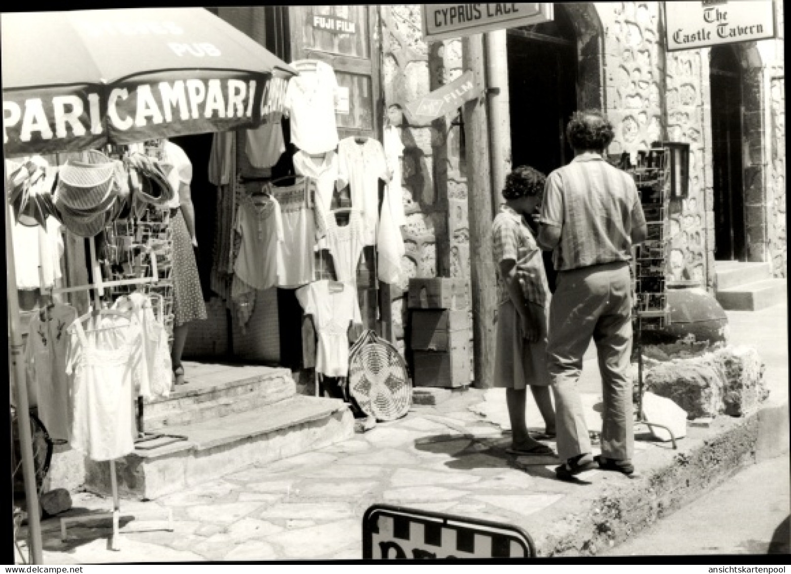 Photo Paphos Zypern, Geschäft, Passanten