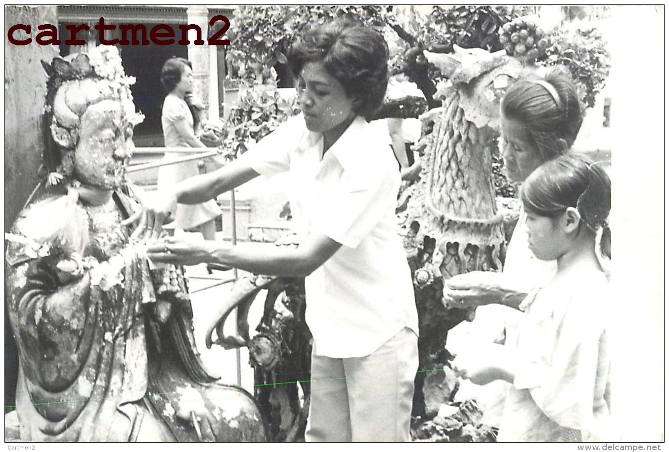 PHOTOGRAPHIE ANCIENNE : SIAM THAILANDE BANGKOK THAÏLAND FETE TEMPLE