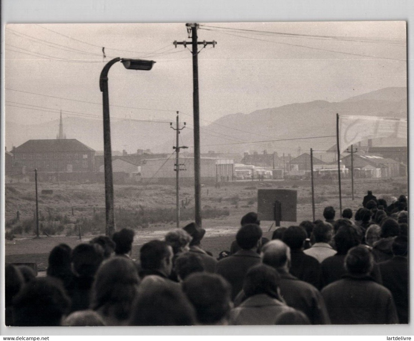 Photographie d'une manifestation en Irlande du nord-février 1972 "Bloody Sunday"