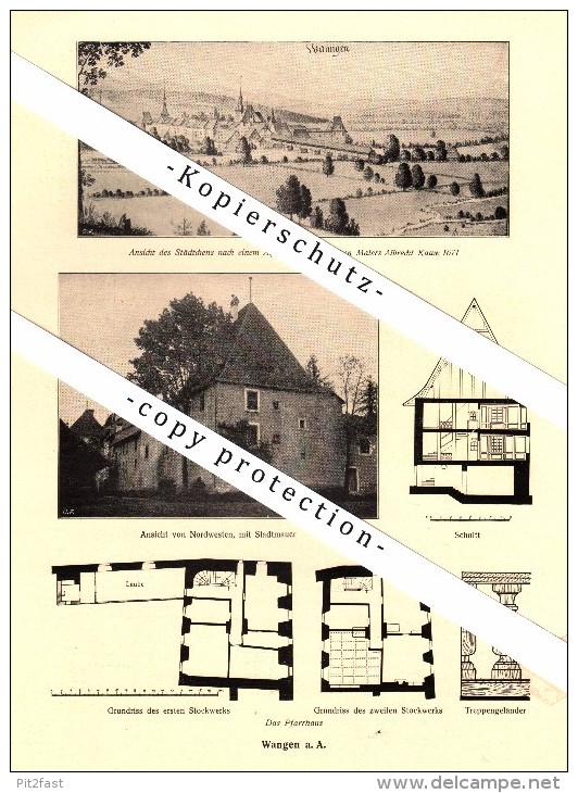 Photographien / Ansichten , 1917 , Wyningen und Wangen an der Aare , Gasthaus , Prospekt , Fotos , Architektur !!!