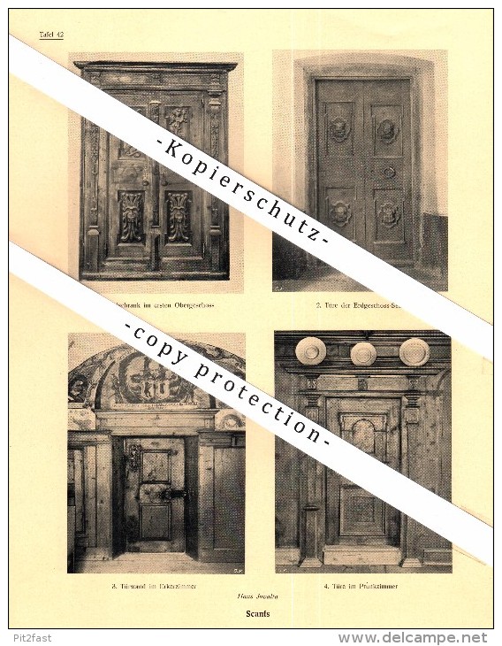 Photographien / Ansichten , 1923 , Scanfs / S-chanf , Kr. Oberengadin , Prospekt , Architektur , Fotos !!!