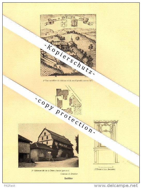 Photographien / Ansichten , 1925 , Duillier , Crans , Prospekt , Architektur , Fotos !!!