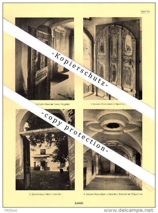 Photographien / Ansichten , 1925 , Luzein , Küblis , Prospekt , Architektur , Fotos !!!