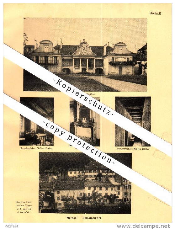 Photographien / Ansichten , 1933 , Mathod , Romainmotier , Prospekt , Architektur , Fotos !!!