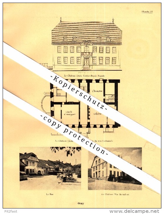 Photographien / Ansichten , 1933 , Orny , Romainmotier-Envy , Prospekt , Architektur , Fotos !!!