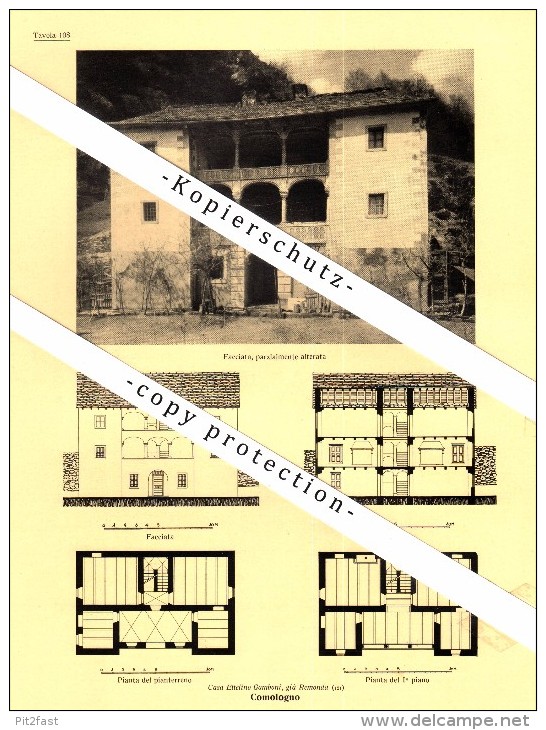 Photographien / Ansichten , 1936 , Comologno , Onsernone , Prospekt , Architektur , Fotos !!!
