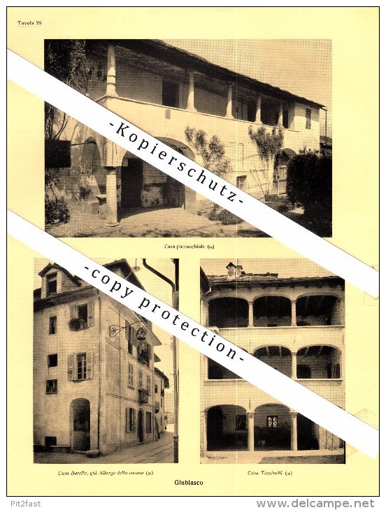 Photographien / Ansichten , 1936 , Giubiasco , Bellinzona , Prospekt , Architektur , Fotos !!!
