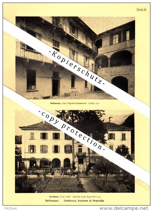 Photographien / Ansichten , 1936 , Giubiasco , Bellinzona , Prospekt , Architektur , Fotos !!!