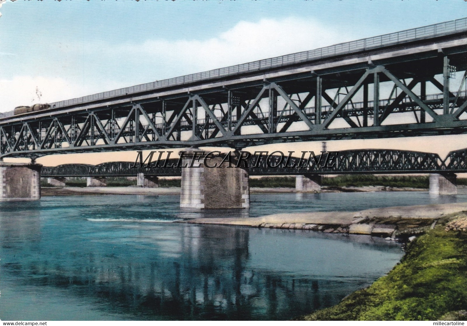 PIACENZA:  I Ponti sul PO   1957