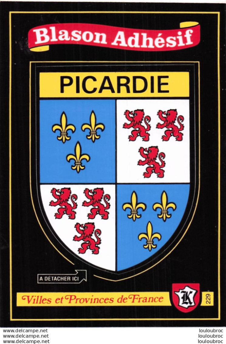 PICARDIE  BLASON ADHESIF