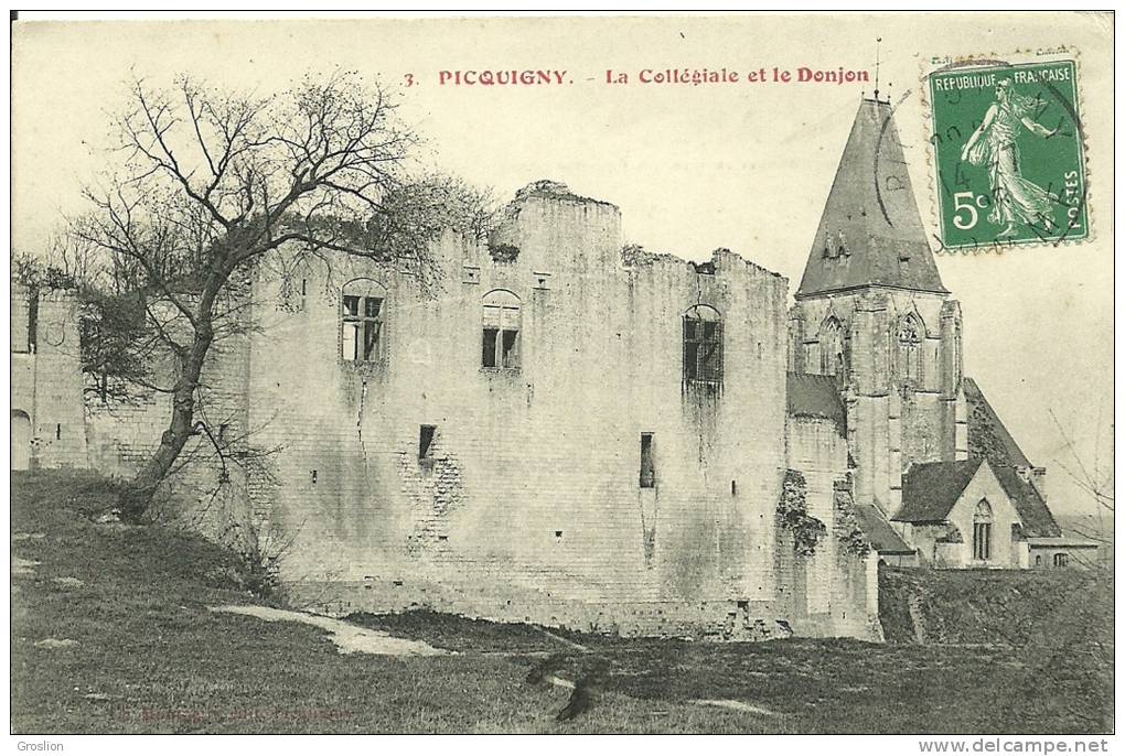PICQUIGNY   - LA COLLEGIALE ET LE DONJON  3