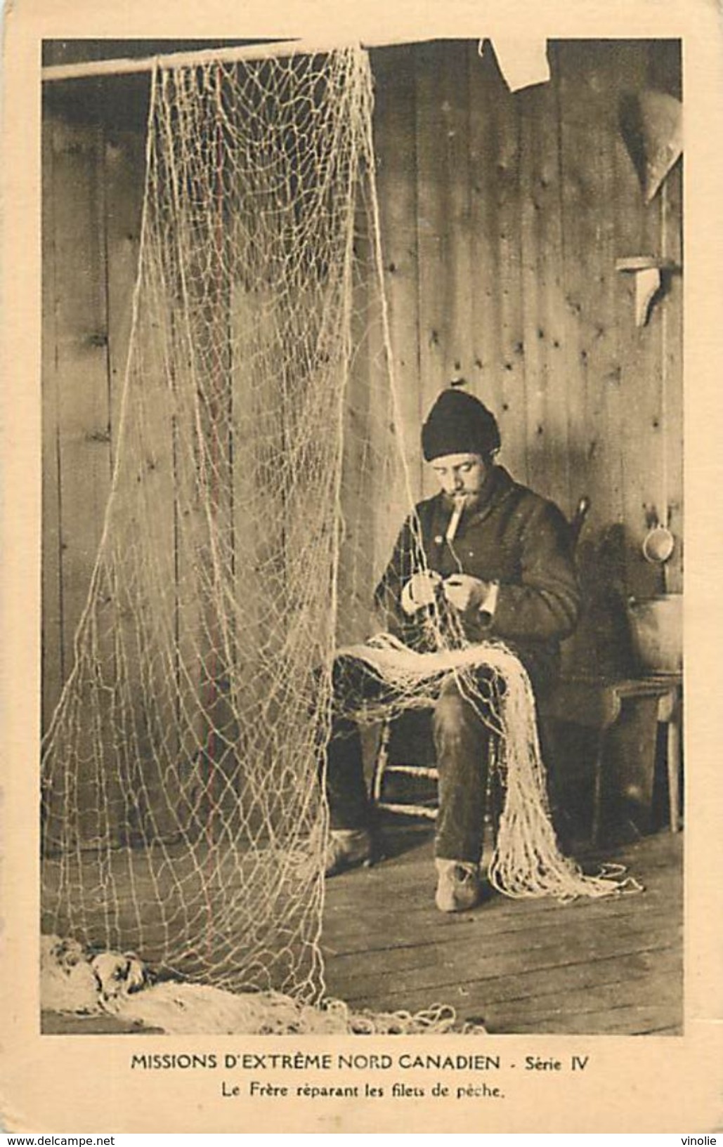 PIE 17-GAN-6068  :  NORD CANADIEN REPARATION DU FILET DE PECHE