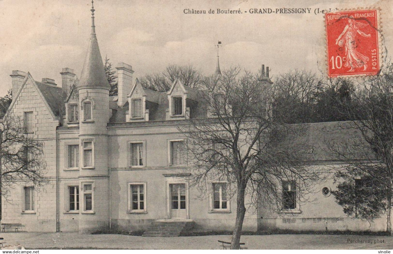 PIE-T. DH-25-2467 : LE GRAND-PRESSIGNY. LE CHATEAU DE BOUFERRE