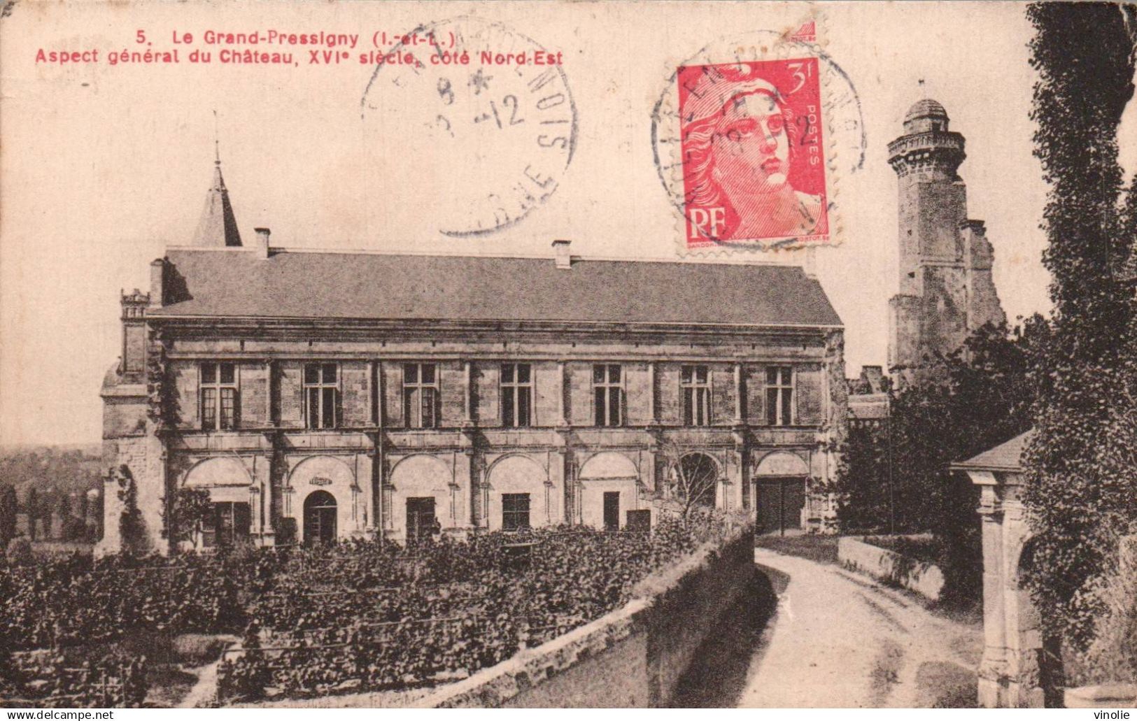 PIE-T. DH-25-2500 : LE GRAND-PRESSIGNY. LE CHATEAU.