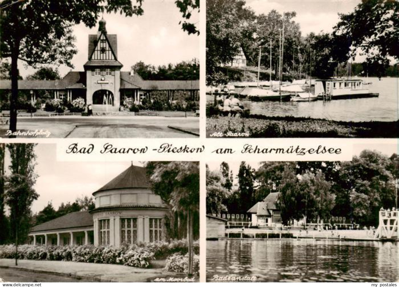 Pieskow Bad Saarow Bahnhofplatz Alt Saarow Am Moorbad Badeanstalt