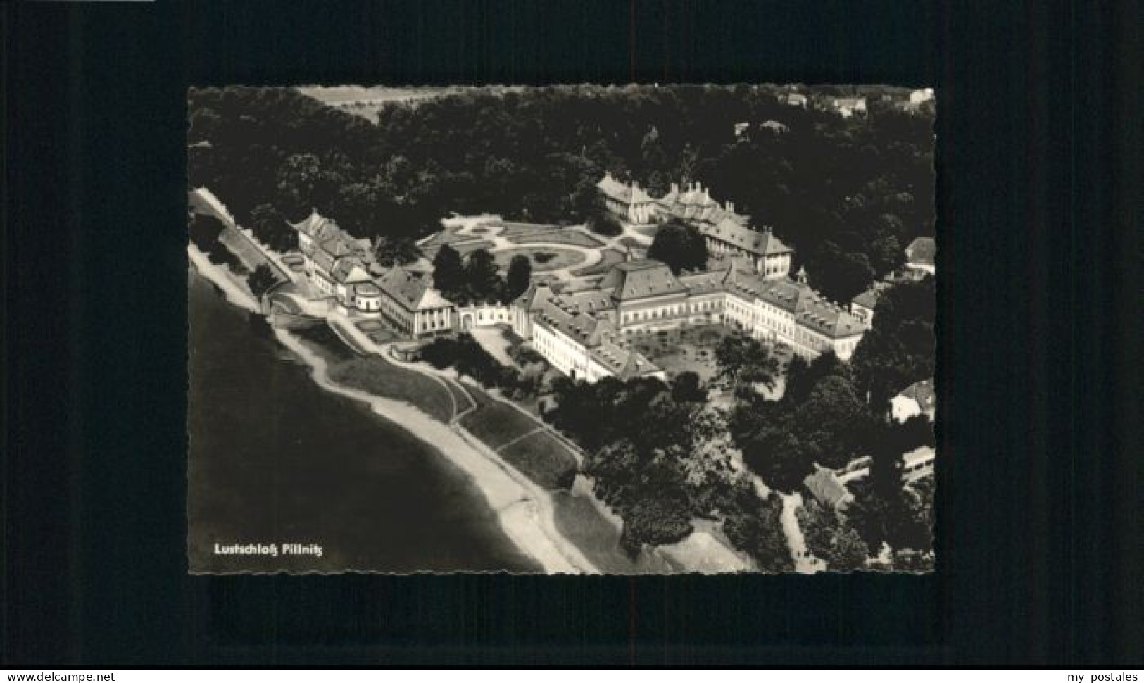 Pillnitz Fliegeraufnahme Lustschloss Pillnitz