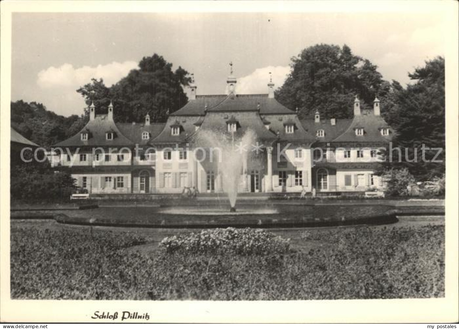 Pillnitz Schloss Pillnitz Fontaene