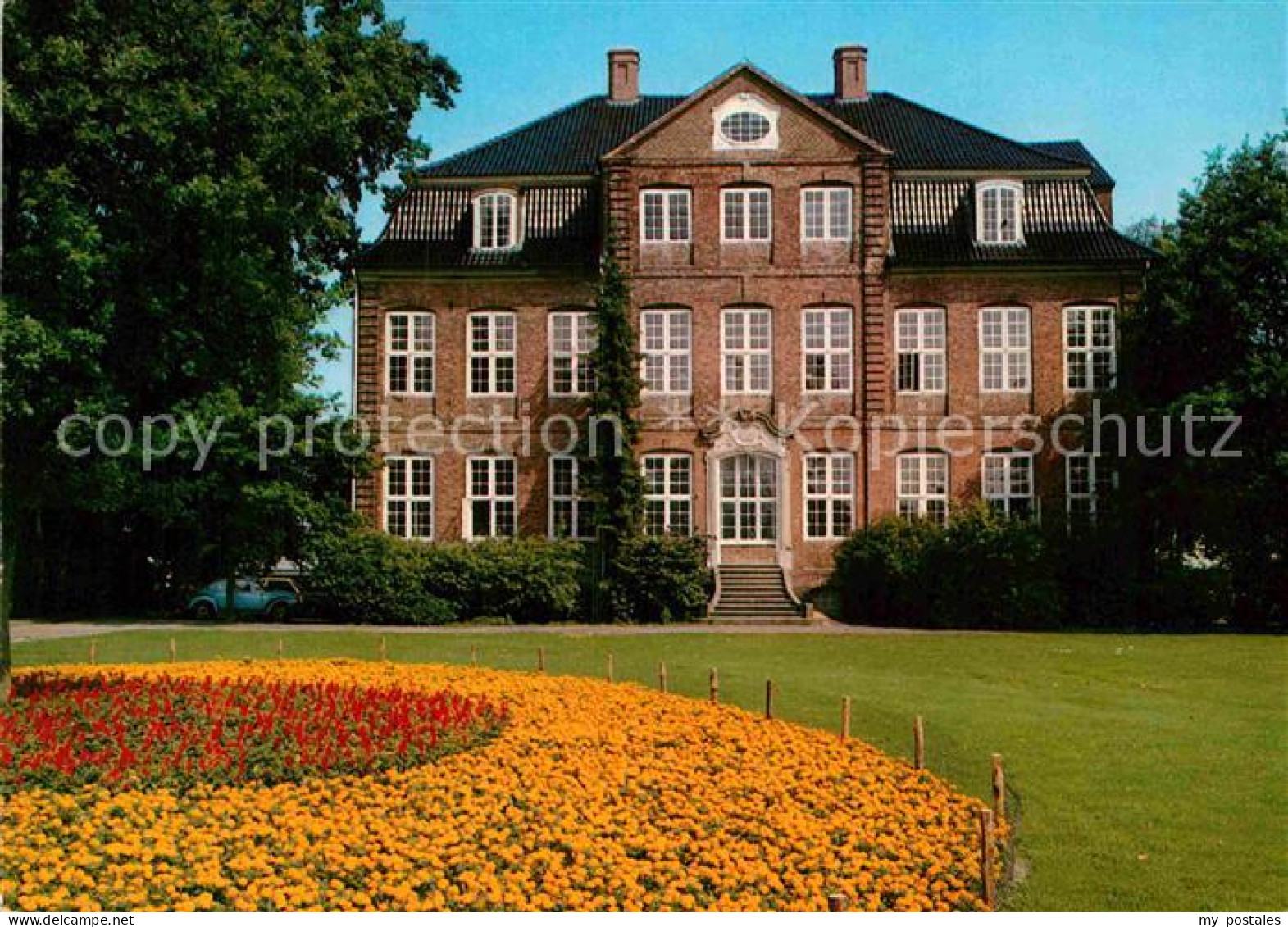 Pinneberg Drostei Stadtpalais Park Blumenbeet