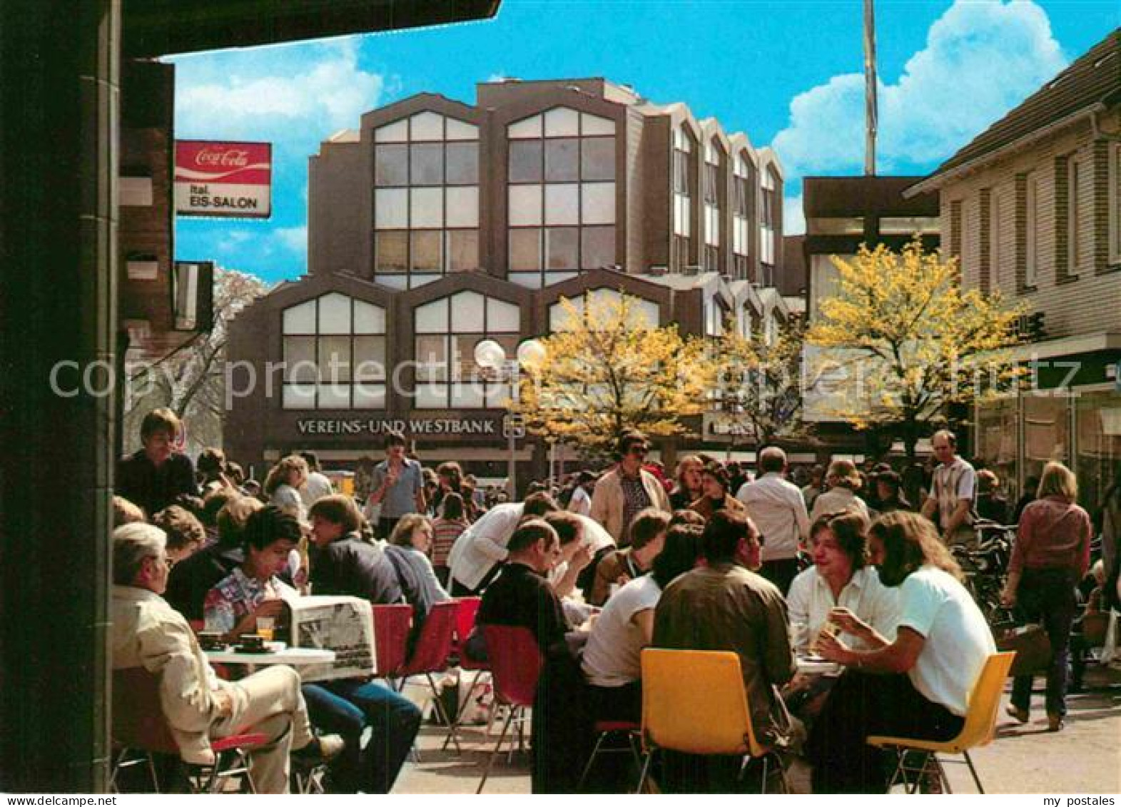 Pinneberg Fussgaengerzone Dingstaette Fahltskamp Strassencafe
