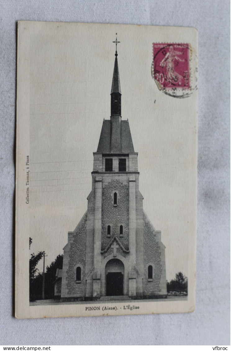 Pinon, l'église, Aisne 02