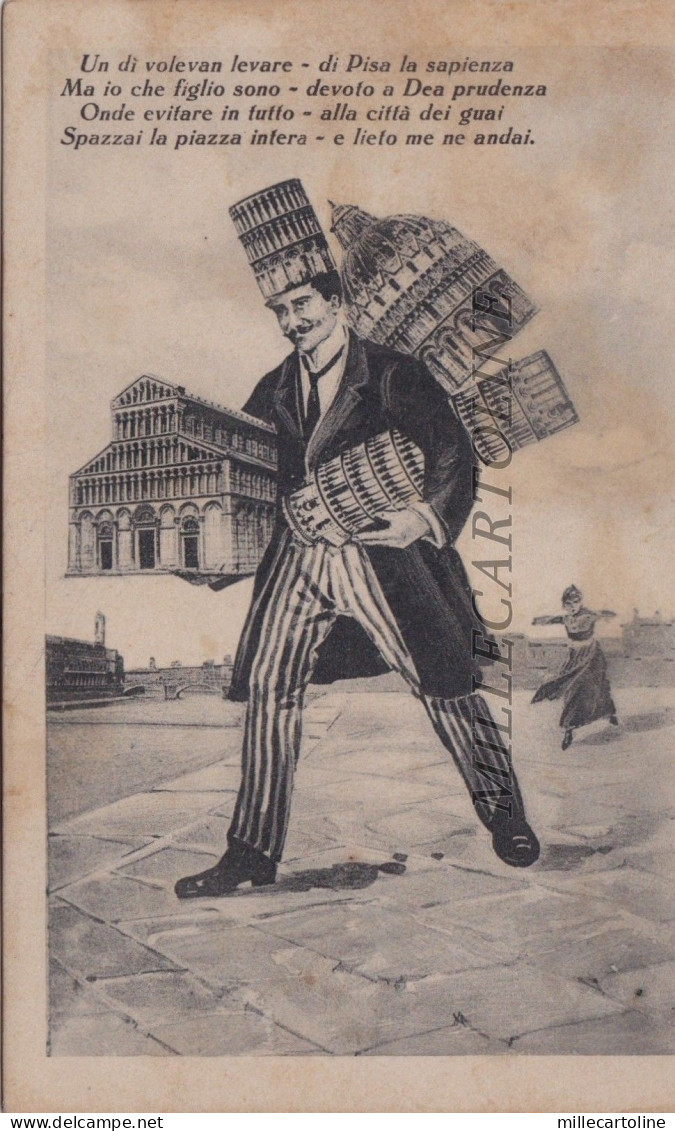 PISA: I Monumenti universali - (caricaturali)