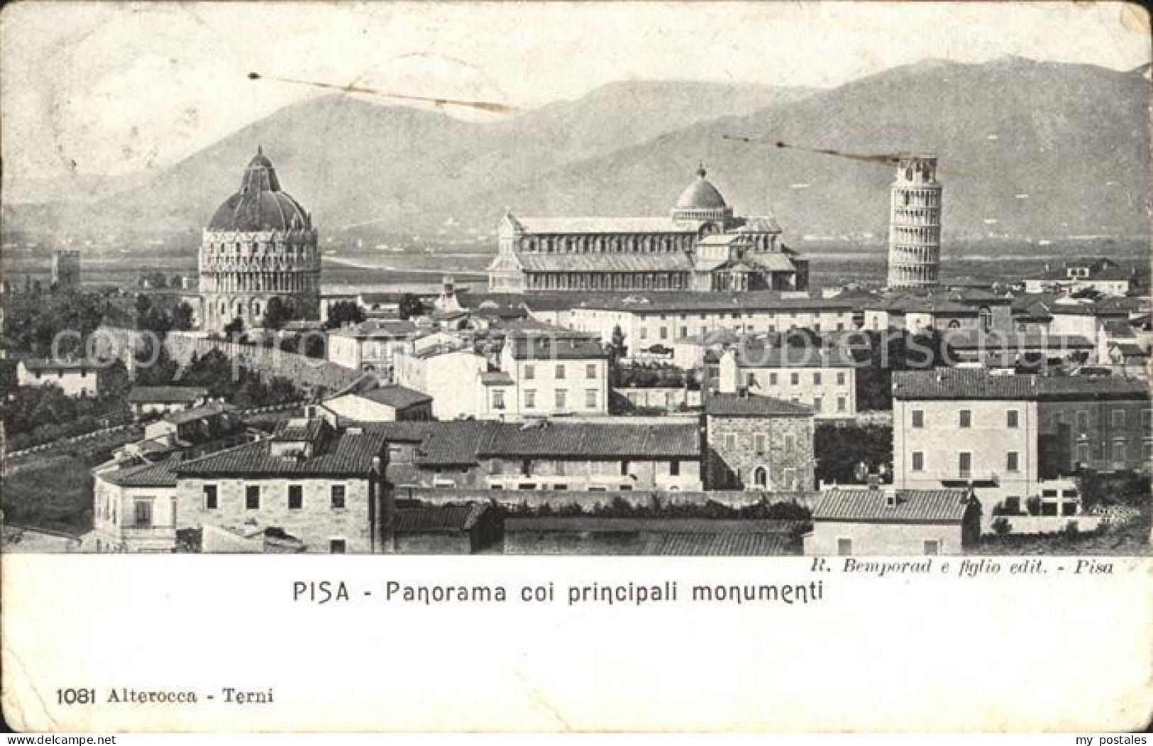 Pisa Panorama coi principali monumenti