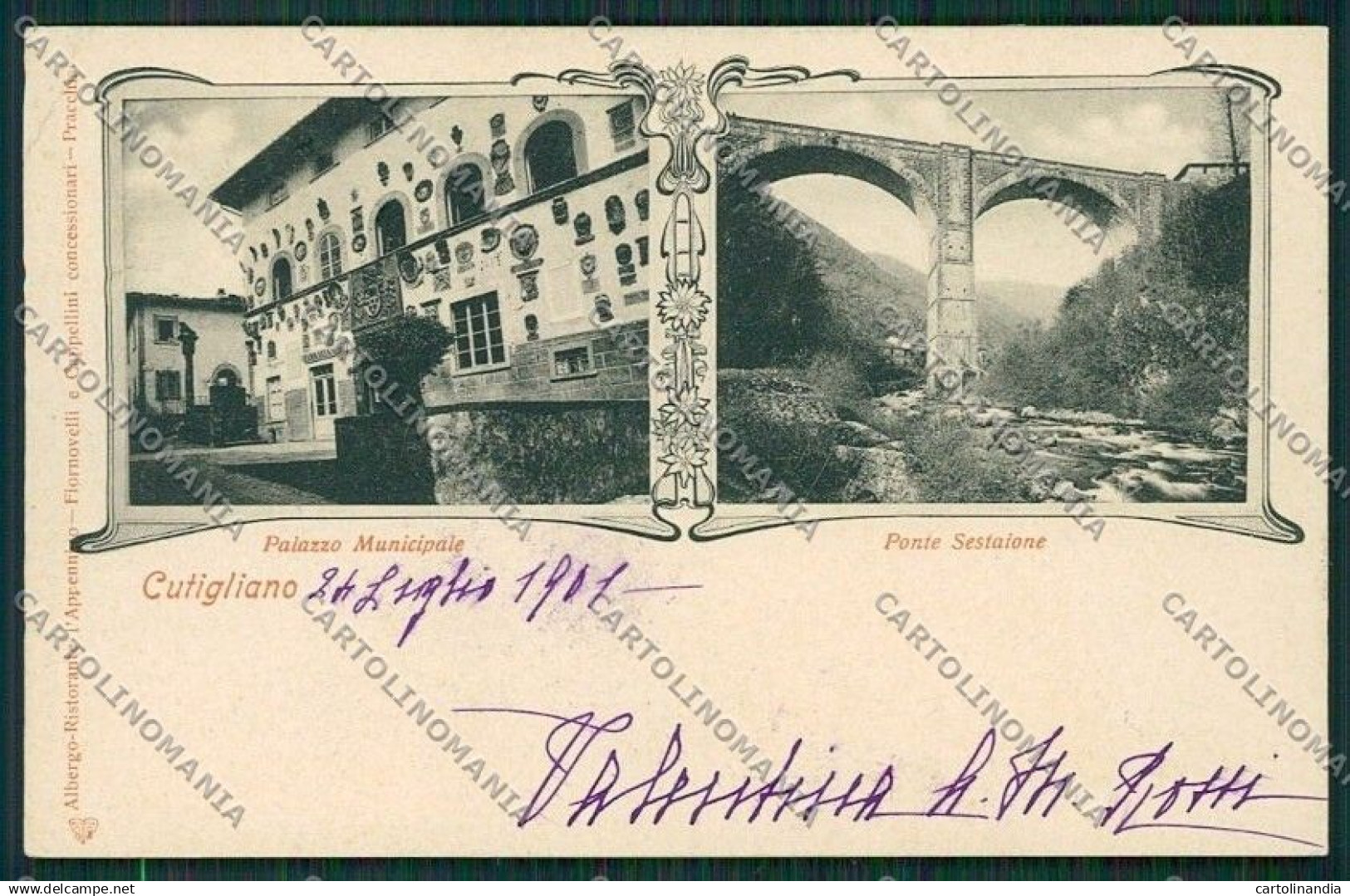 Pistoia Cutigliano cartolina QQ1396