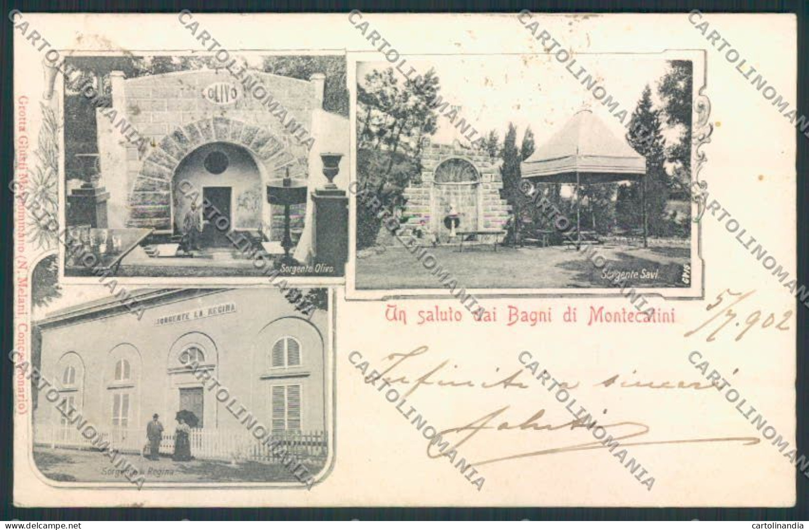 Pistoia Montecatini cartolina MV0207