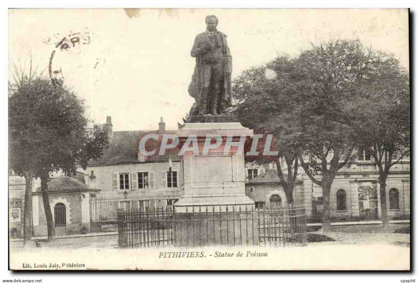 Pithiviers CPA Statue de Poisson